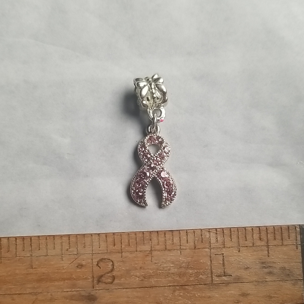 Pink Ribbon Necklace and Pin Set - Picture 7 of 8